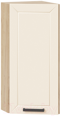 Шкаф навесной для кухни ТриЯ Лорас 1В3Т (дуб крафт золотой/холст брюле) - фото