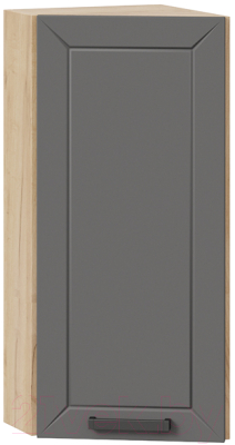 Шкаф навесной для кухни ТриЯ Лорас 1В3Т (дуб крафт золотой/холст вулкан) - фото