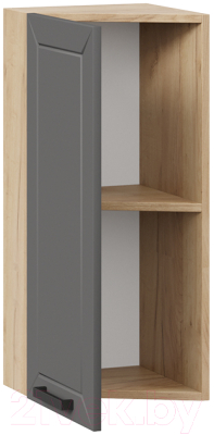 Шкаф навесной для кухни ТриЯ Лорас 1В3Т (дуб крафт золотой/холст вулкан)