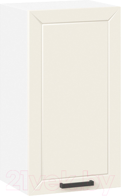 Шкаф навесной для кухни ТриЯ Лорас 1В4 (белый/холст брюле) - фото