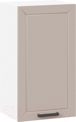 Шкаф навесной для кухни ТриЯ Лорас 1В4 (белый/холст латте) - фото