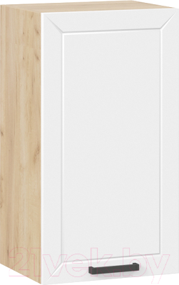 Шкаф навесной для кухни ТриЯ Лорас 1В4 (дуб крафт золотой/холст белый) - фото