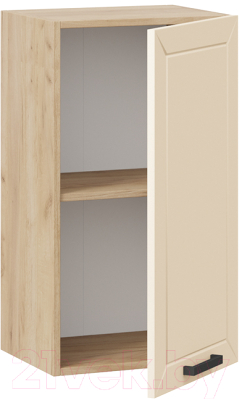 Шкаф навесной для кухни ТриЯ Лорас 1В4 (дуб крафт золотой/холст брюле)