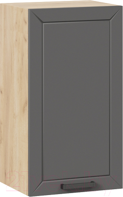 Шкаф навесной для кухни ТриЯ Лорас 1В4 (дуб крафт золотой/холст вулкан) - фото