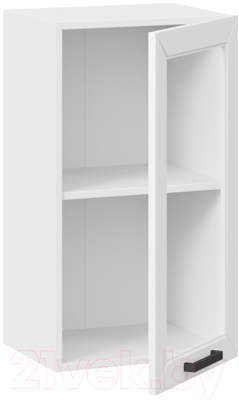 Шкаф навесной для кухни ТриЯ Лорас 1В4С (белый/холст белый)