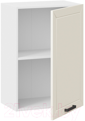 Шкаф навесной для кухни ТриЯ Лорас 1В5 (белый/холст брюле)