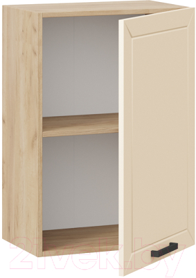 Шкаф навесной для кухни ТриЯ Лорас 1В5 (дуб крафт золотой/холст брюле)