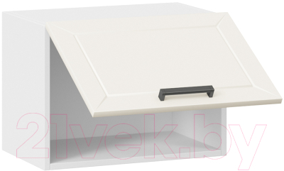 Шкаф под вытяжку ТриЯ Лорас 1В5Г (белый/холст брюле)