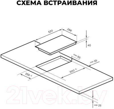 Электрическая варочная панель Lex EVH 320-0 BL / CHYO000206