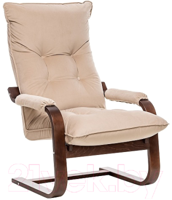 Кресло мягкое Импэкс Leset Оливер (орех текстура/V 18) - фото