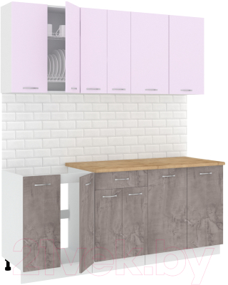 Готовая кухня Кортекс-мебель Корнелия Лира-лайт 1.9м - фото