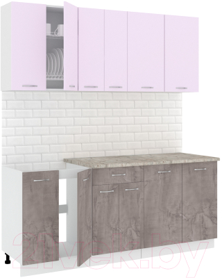 Готовая кухня Кортекс-мебель Корнелия Лира-лайт 1.9м - фото