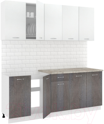 Готовая кухня Кортекс-мебель Корнелия Лира-лайт 2.0м - фото