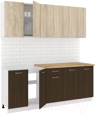 Готовая кухня Кортекс-мебель Корнелия Лира-лайт 2.0м - фото