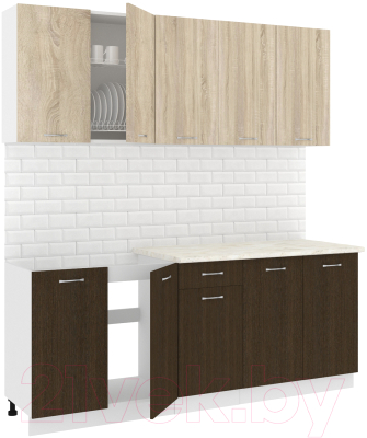 Готовая кухня Кортекс-мебель Корнелия Лира-лайт 2.0м - фото