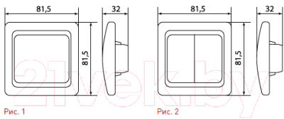 Выключатель EKF Лондон 1кл 10А проходной / EEV10-025-20