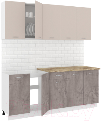 Готовая кухня Кортекс-мебель Корнелия Лира-лайт 2.0м - фото