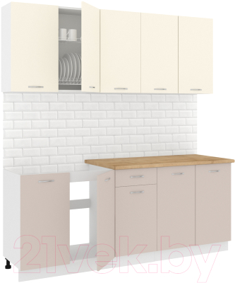 Готовая кухня Кортекс-мебель Корнелия Лира-лайт 2.0м - фото