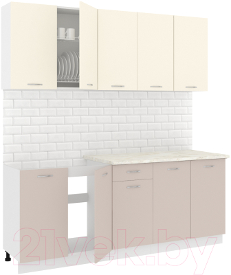 Готовая кухня Кортекс-мебель Корнелия Лира-лайт 2.0м - фото