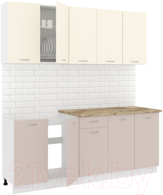 Готовая кухня Кортекс-мебель Корнелия Лира-лайт 2.0м - фото