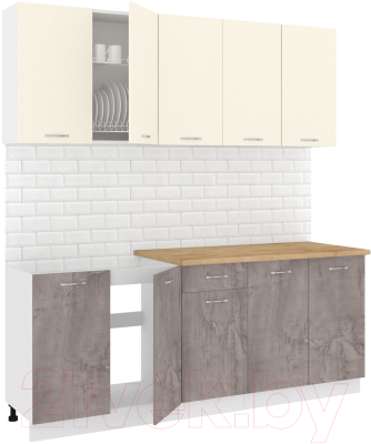 Готовая кухня Кортекс-мебель Корнелия Лира-лайт 2.0м - фото