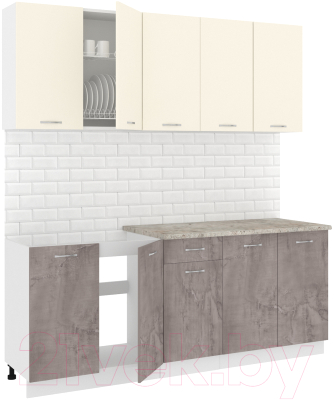 Готовая кухня Кортекс-мебель Корнелия Лира-лайт 2.0м - фото