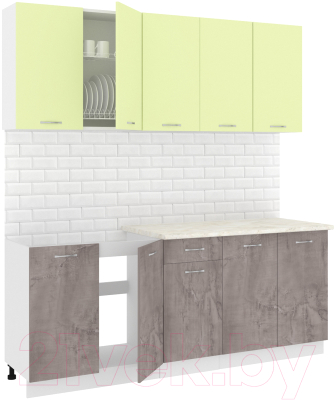 Готовая кухня Кортекс-мебель Корнелия Лира-лайт 2.0м - фото