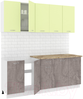 Готовая кухня Кортекс-мебель Корнелия Лира-лайт 2.0м - фото