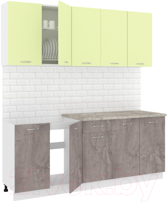 Готовая кухня Кортекс-мебель Корнелия Лира-лайт 2.0м - фото