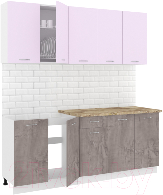 Готовая кухня Кортекс-мебель Корнелия Лира-лайт 2.0м - фото