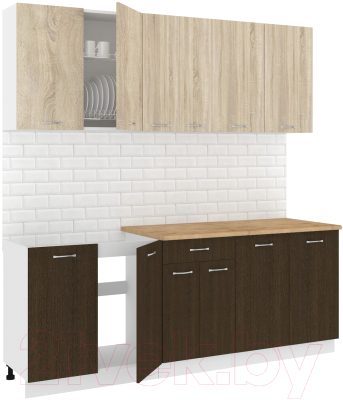 Готовая кухня Кортекс-мебель Корнелия Лира-лайт 2.1м - фото