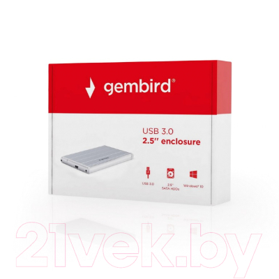 Бокс для жесткого диска Gembird EE2-U3S-5-S