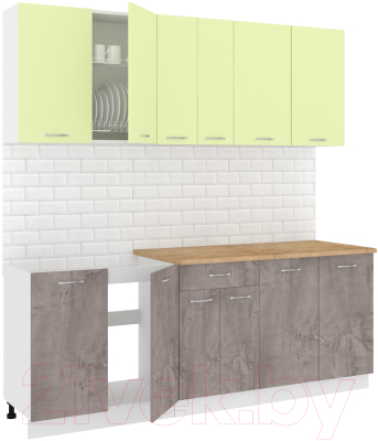 Готовая кухня Кортекс-мебель Корнелия Лира-лайт 2.1м - фото