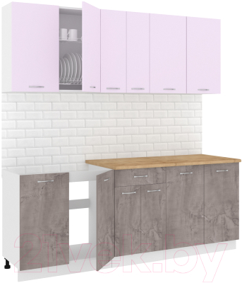Готовая кухня Кортекс-мебель Корнелия Лира-лайт 2.1м - фото