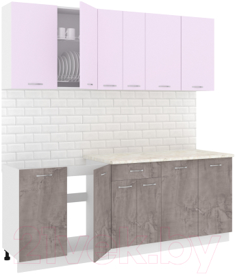 Готовая кухня Кортекс-мебель Корнелия Лира-лайт 2.1м - фото