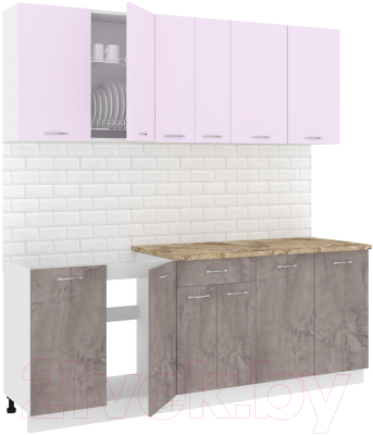 Готовая кухня Кортекс-мебель Корнелия Лира-лайт 2.1м - фото