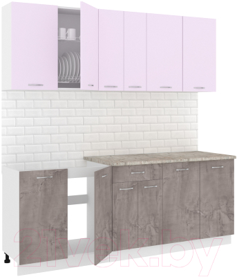 Готовая кухня Кортекс-мебель Корнелия Лира-лайт 2.1м - фото