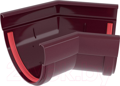 Угол желоба Grand Line Дизайн ПВХ 135 градусов RAL 3005 - фото