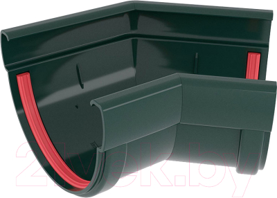 Угол желоба Grand Line Дизайн ПВХ 135 градусов RAL 6005 - фото