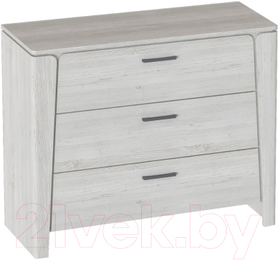 Комод Мебельград Мальта 3 ящика (дуб винтерберг) - фото