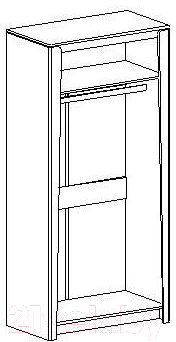 Шкаф Мебельград Мальта 2-х дверный (дуб винтерберг)