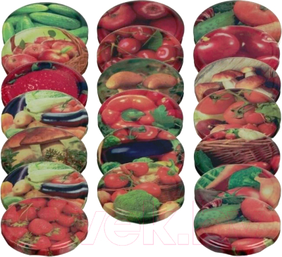 Набор крышек для закатки No Brand Твист-офф Элитная 82мм / тип 1/82 - фото