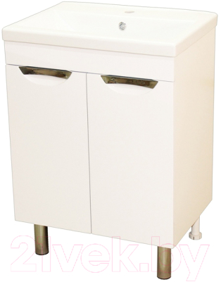 Тумба под умывальник СанитаМебель Камелия-64 Д3 (белый) - фото