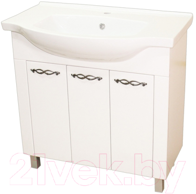 Тумба под умывальник СанитаМебель Джаст 62.850 - фото