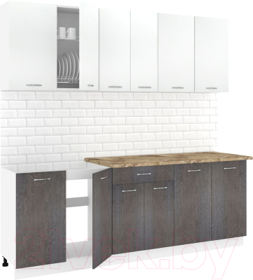 Готовая кухня Кортекс-мебель Корнелия Лира-лайт 2.2м - фото