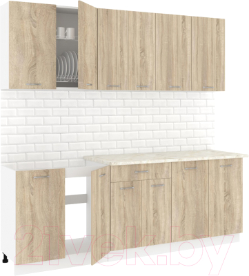 Готовая кухня Кортекс-мебель Корнелия Лира-лайт 2.2м - фото
