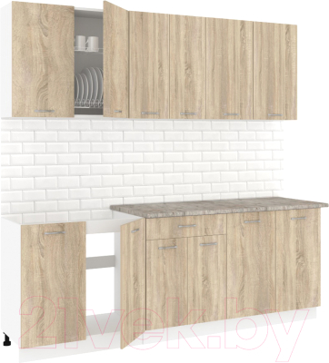 Готовая кухня Кортекс-мебель Корнелия Лира-лайт 2.2м - фото