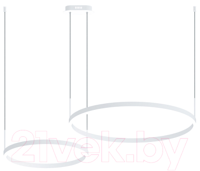 Потолочный светильник Kinklight Тор 08219.01PA (белый) - фото