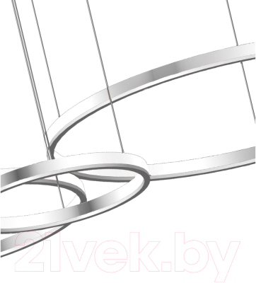 Потолочный светильник Kinklight Тор 08223.16P(4000K) (серебро)