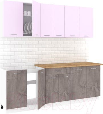 Готовая кухня Кортекс-мебель Корнелия Лира-лайт 2.2м - фото